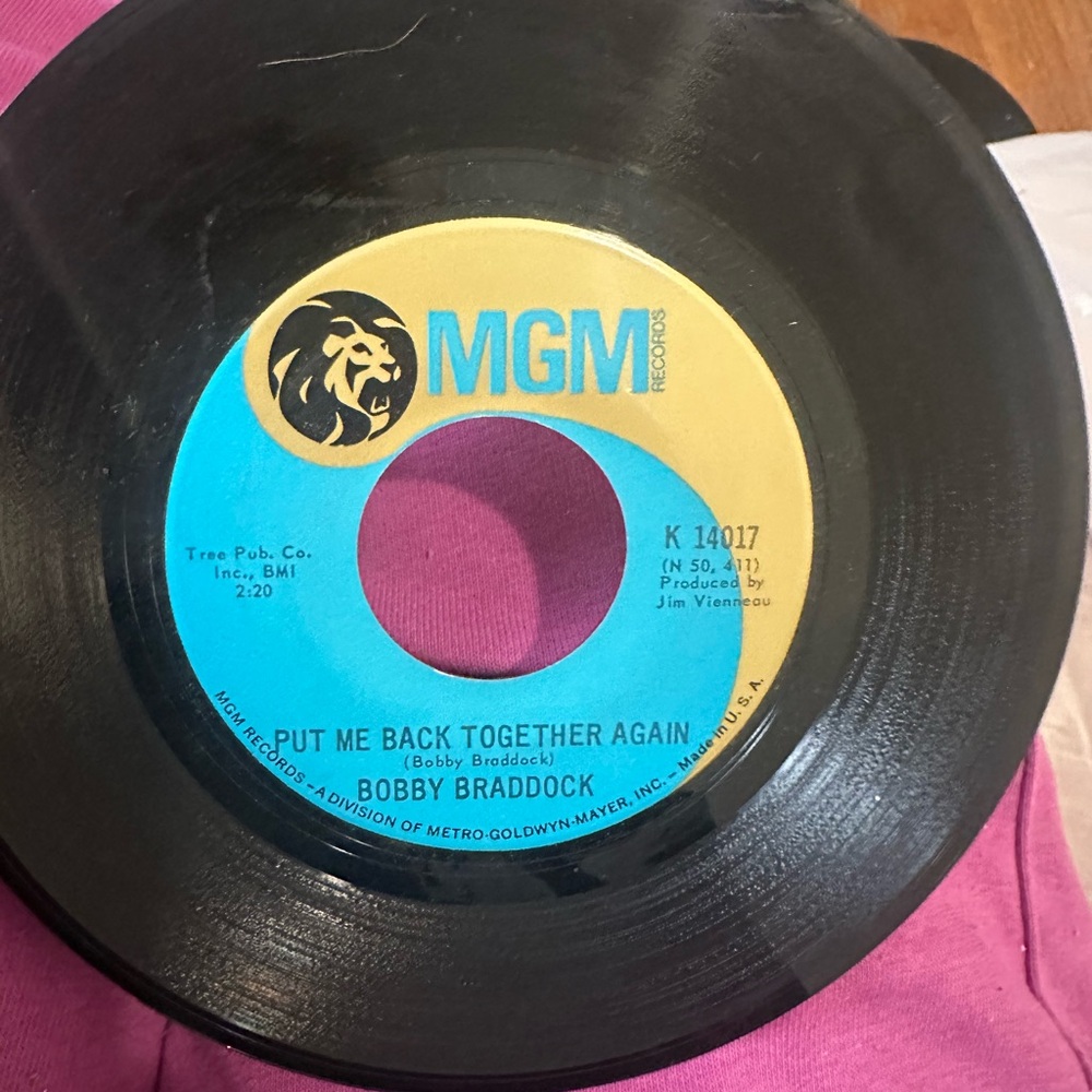 Black Vinyl Record - Bobby Braddock